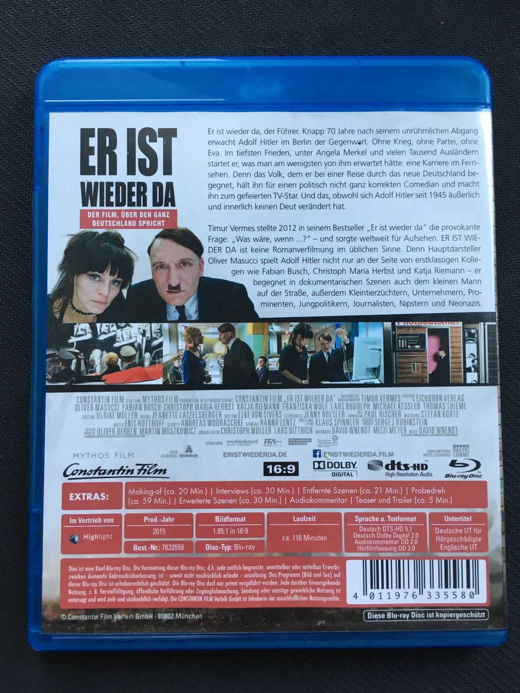 Tutti i DVDs: Er ist wieder da [Blu-ray] – Usato da St.Gallen venduto da MedienJoe 1