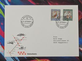 CL28 Enveloppe + Timbre Suisse 1995
