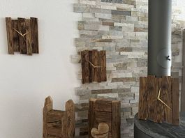 Wanduhren aus Altholz