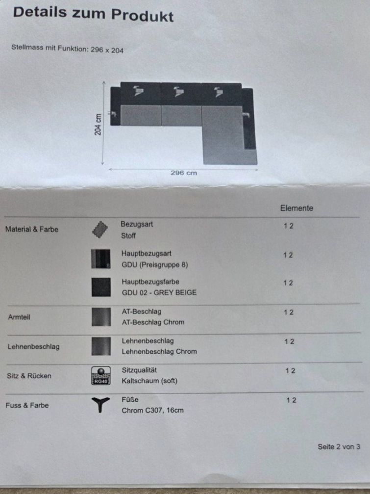 Livique Divani: Grosses Ecksofa, Top Zustand, Beige, und mit Fleckenschutz – Usato da Frauenfeld venduto da gab_r6wf 3