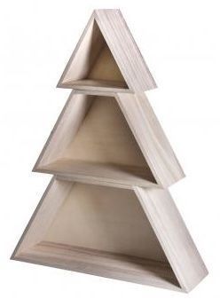 Altre decorazioni natalizie: Weihnachtsbaum aus Holz 3 teilig – Nuovo e nell'imballaggio originale da Winterthur venduto da tafalukreativ 1