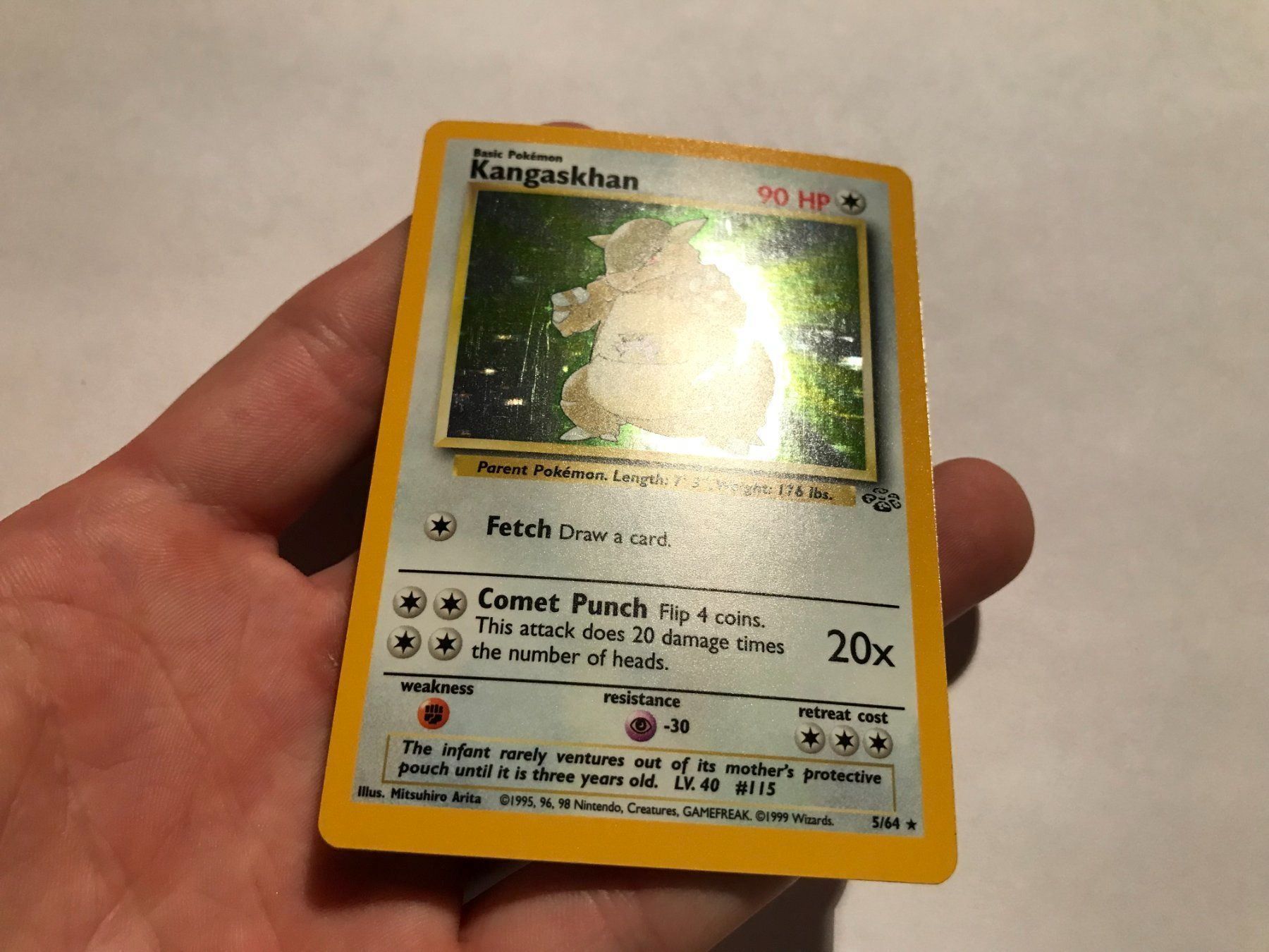 Pokémon Carte collezionabili: Kangaskhan holo Jungle – Usato da Hagendorn venduto da Pokecollectorch 2