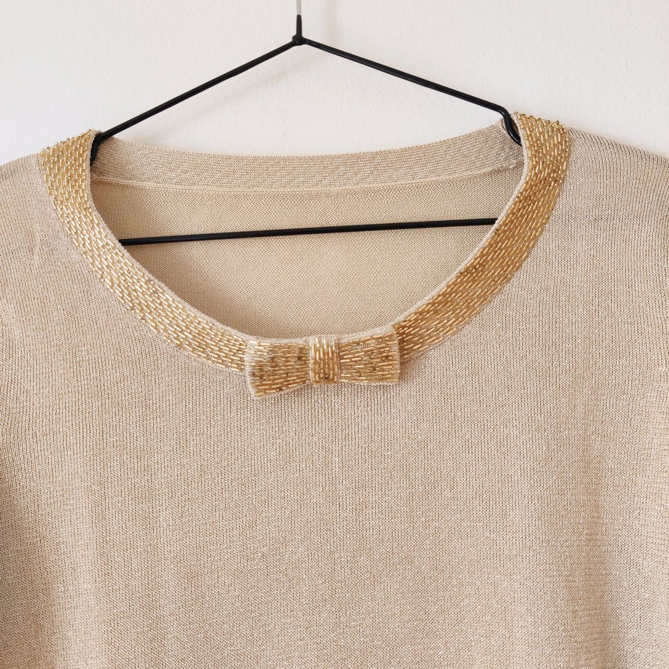 Maglioni & Felpe: Herzige gold Tunika Strick- Pulli Shirt Pullover Bluse Gr.S – Usato da Winterthur venduto da Lotusherz 1