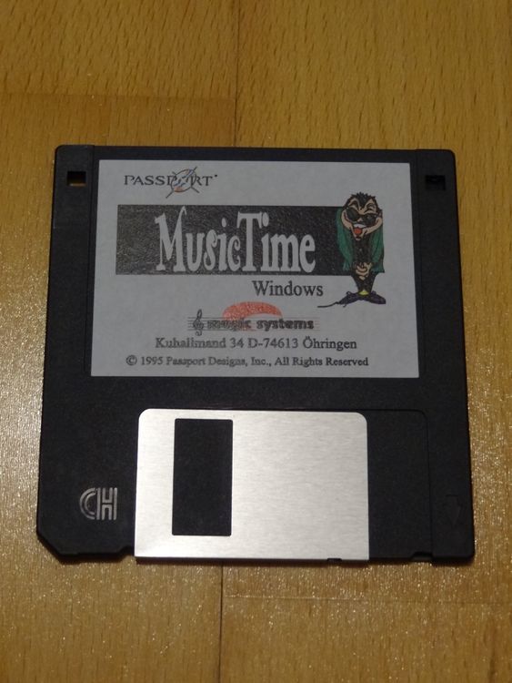 Lustige Floppy Disk Musik Time 1995 für z.B. Geschenk /Party (Neu ...