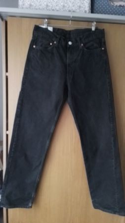 Jungen Herren Jeans Hose 30/32 Schwarz