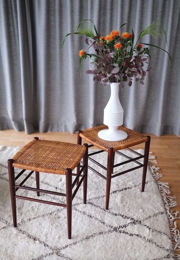 Tabourets: Mid Century danish cane stools – D'occasion à Bern par Zmodern_VIN 7