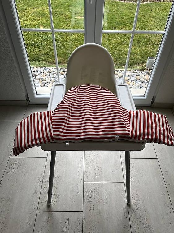 Kinderhochstuhl mit Tablett, weiß/silberfarben 2