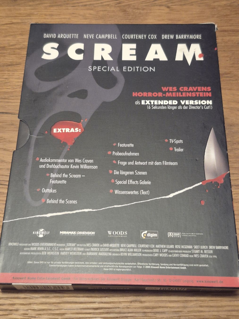Tutti i DVDs: Scream - Special Edition (DVD) – Usato da Oberembrach venduto da giu_7ksd 1