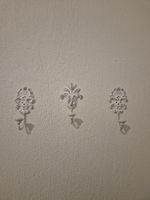 Wandhaken 3er Set, weiss Landhausstil - guter Zustand
