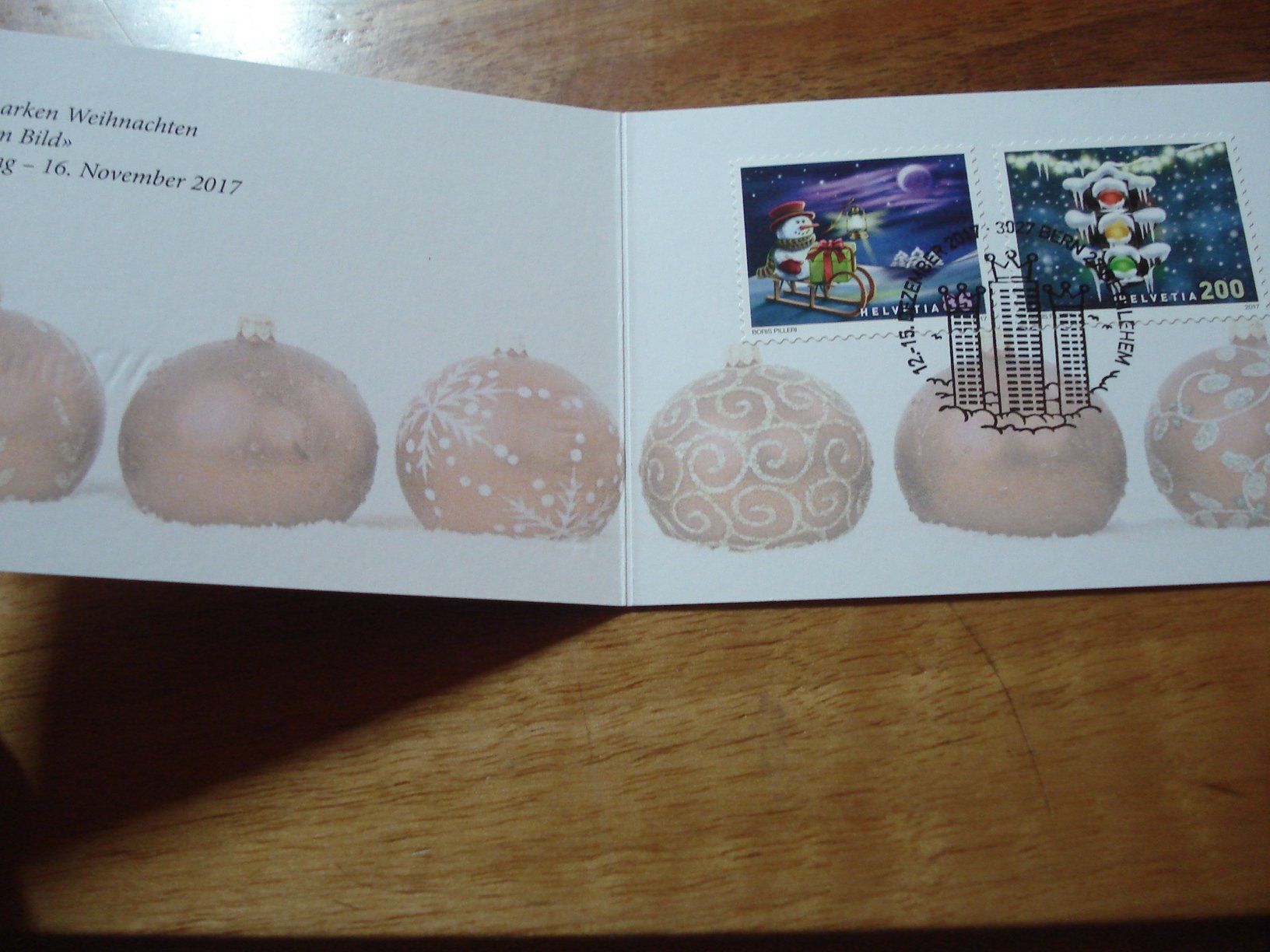 Alle Briefmarken: Booklet 2017. Weihnachten, Sonder-o – Gebraucht aus Niederwil AG von morostahu 1