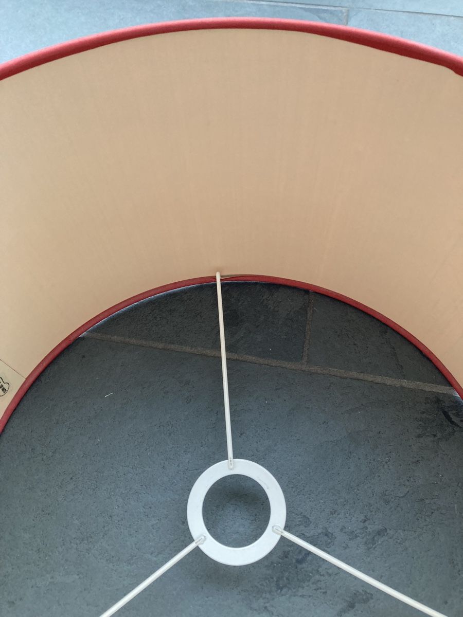 Lampenschirme: Lampenschirm Rohseide Bordeauxrot, D 35cm – Gebraucht aus Zürich von kostbares 4