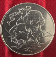 Münze 1 Crown Gibraltar 1980 Nelson Elizabeth II gut erhalte
