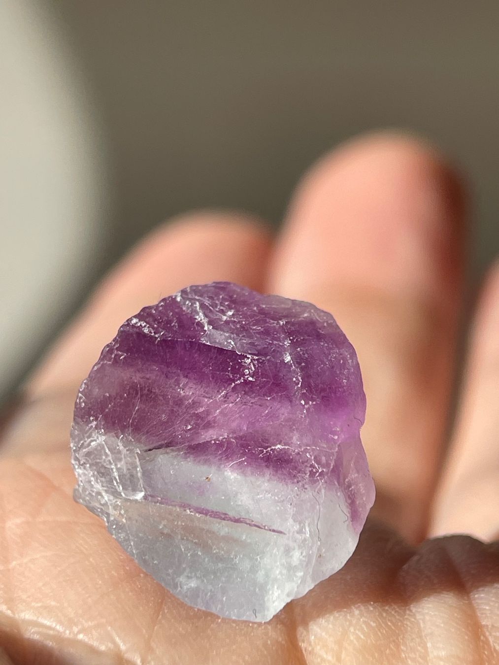 Mineralien & Heilsteine: Regenbogen-Fluorit-Rohstein 2 Stück – Neu und originalverpackt aus Schiers von sisikristall 1
