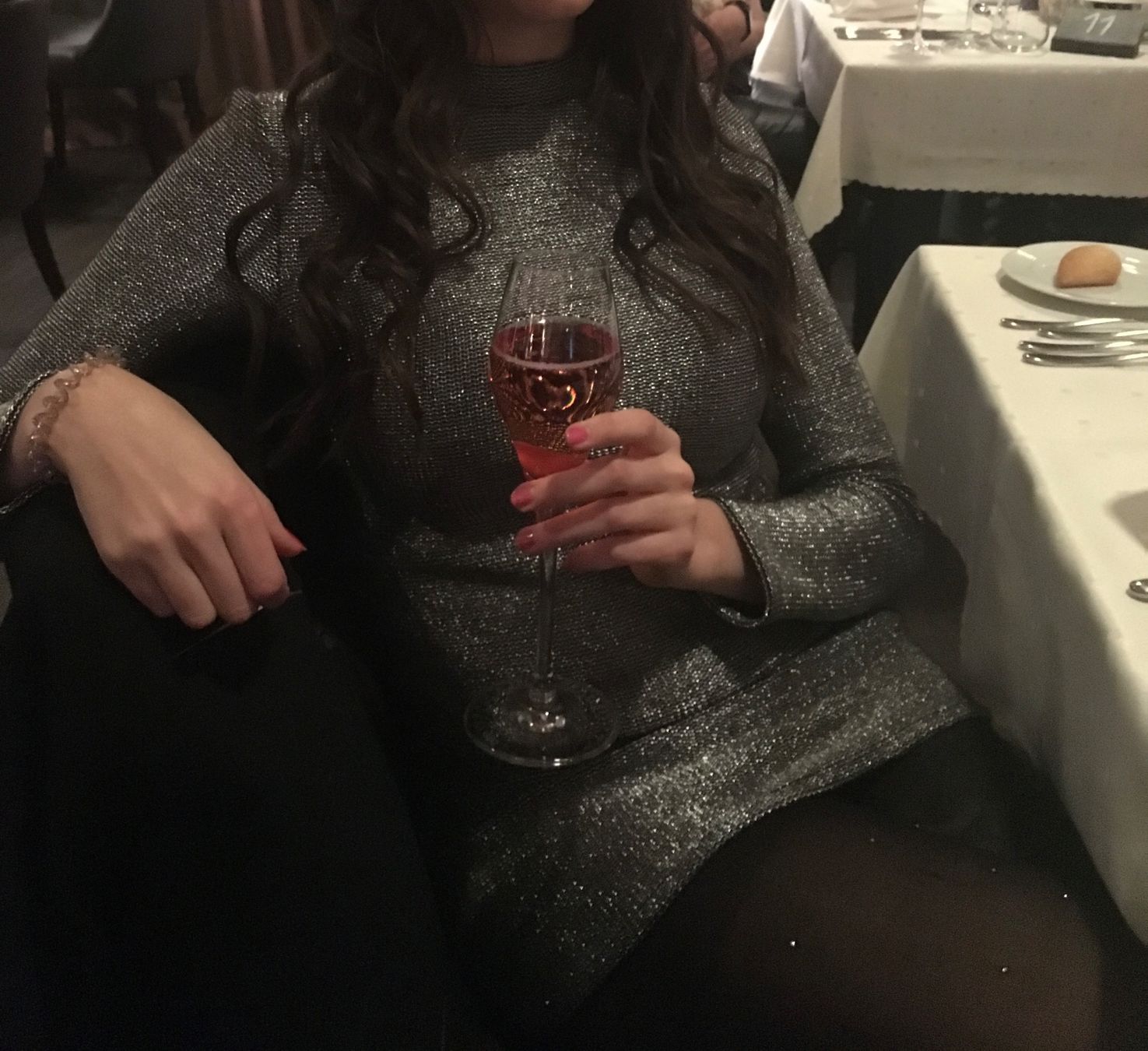 Topshop Vestiti: Topshop Strickkleid Silver (36) – Usato da Triesen venduto da antonellaaa_ 5