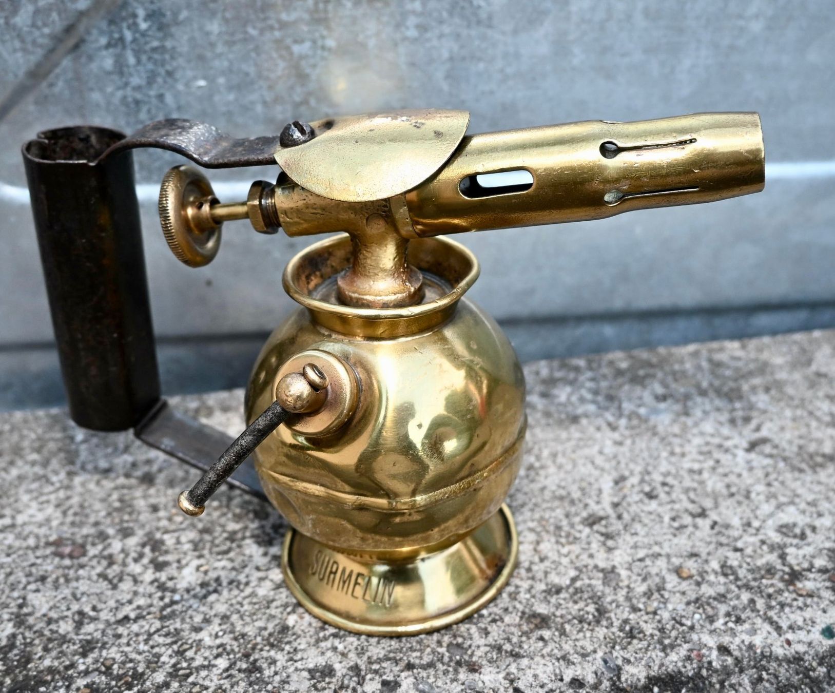 Tutti gli attrezzi: antik Messing LÖTLAMPE designklassiker SURMELIN – Usato da Pfaffhausen venduto da mono_rec 2