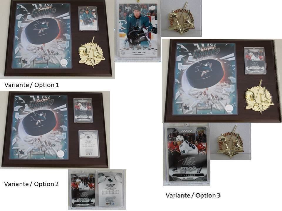 NHL Carte collezionabili: NHL Timo Meier San José Sharks Plakette – Nuovo e nell'imballaggio originale da Reinach BL venduto da RetroGamesSportsMore 4