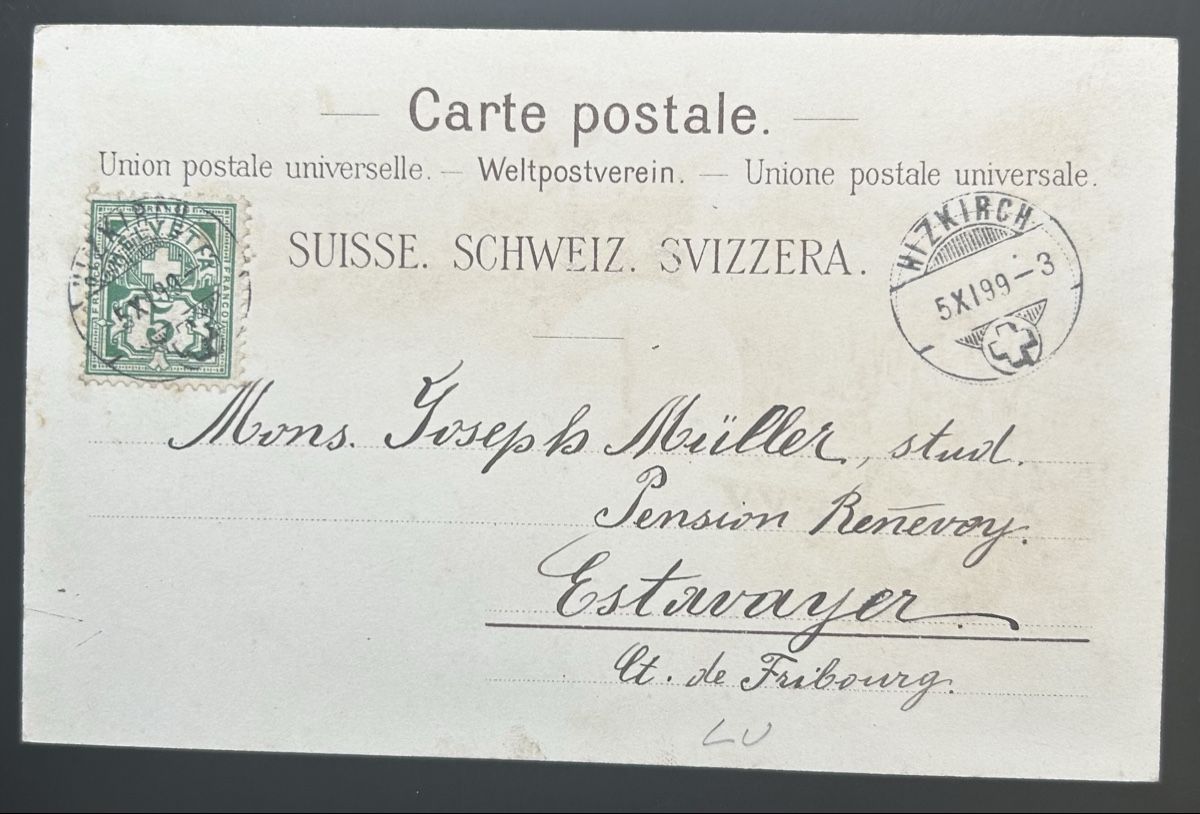 Cartoline postali: Gruss aus Hitzkirch Litho  – Usato da Horw venduto da Tellbub 1