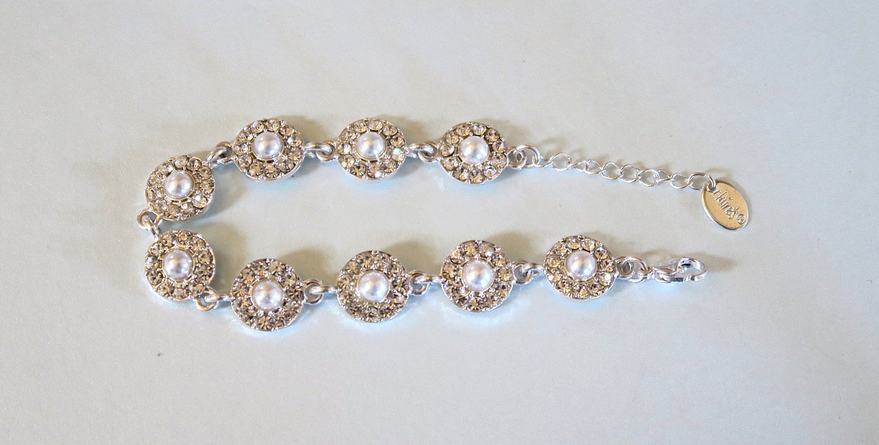 Bracciali & Braccialetti: Armband mit Strasssteinen/Wachsperlen – Usato da Brittnau venduto da marlenestone 2