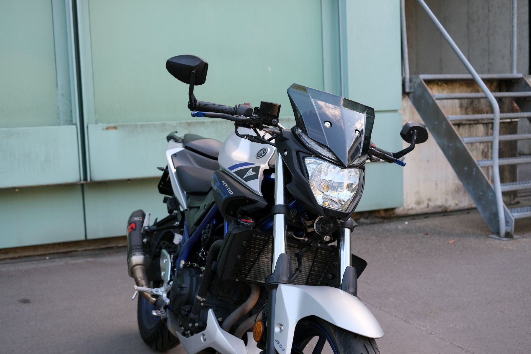 Yamaha Strada: FRISCH AB MFK: Yamaha MT-03 ABS mit Akrapovic – Usato da Bern venduto da a.n.tysn 5