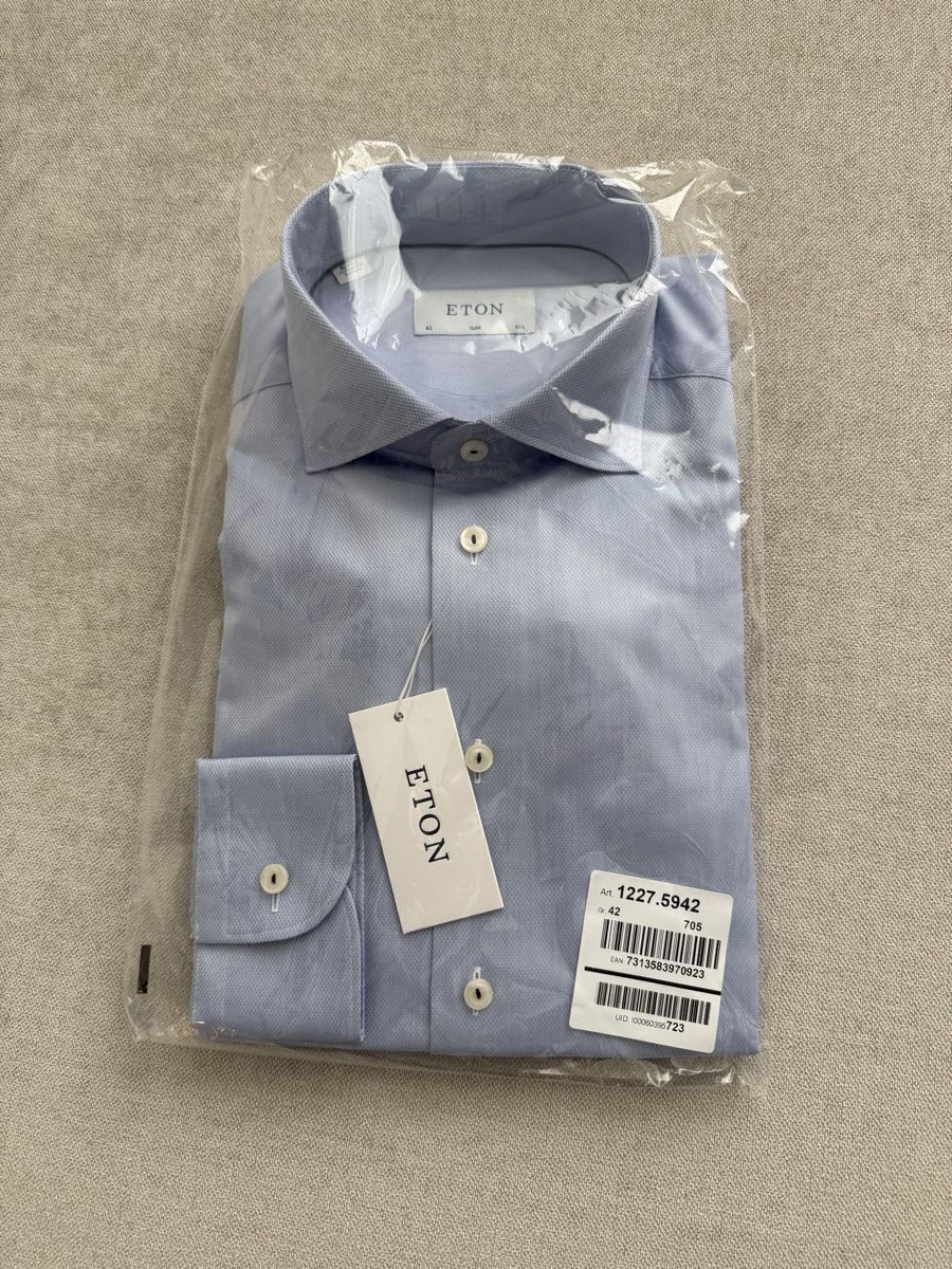 Hemden: Hemd ETON Slim blau  /  NEU/OVP – Neu und originalverpackt aus Schübelbach von Coopers6
