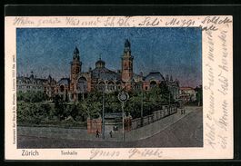 AK Zürich, Partie an der Tonhalle, 1906