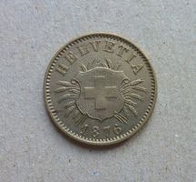 ++ 5 Rappen 1876, gute Erhaltung