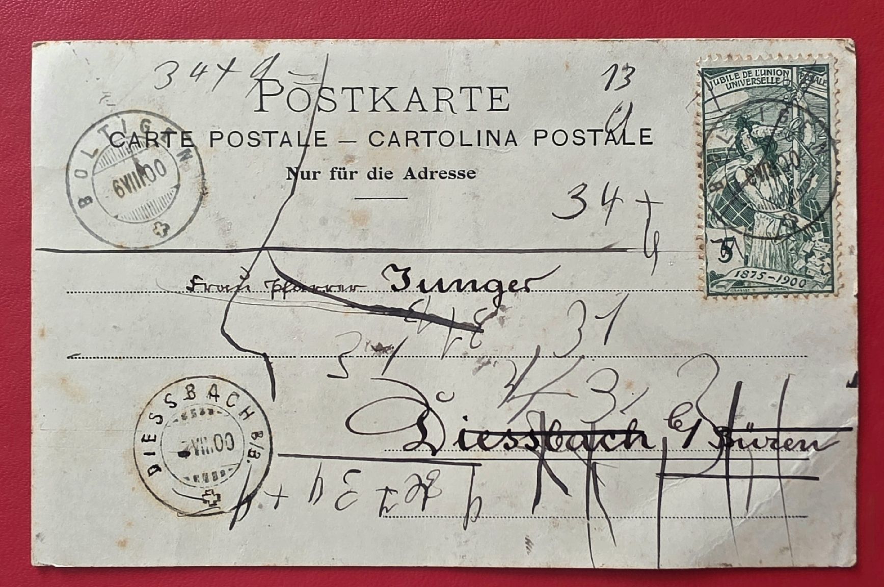 Ansichtskarten: Ansichtskarte Boltigen  – Gebraucht aus Bern von Kocholo 1