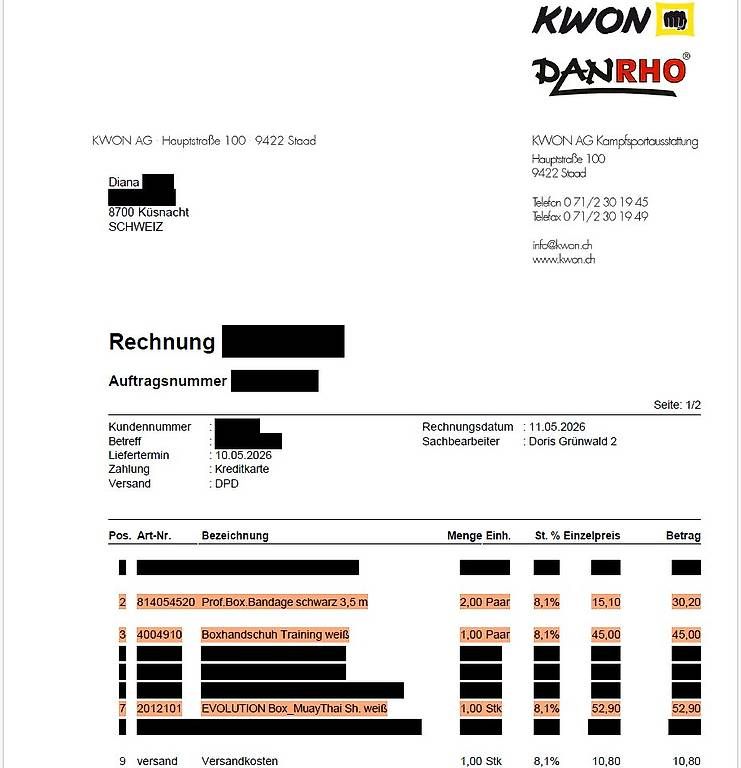 Hosen: KWON Kickbox-Shorts weiss S – Gebraucht aus Küsnacht ZH von didips 4