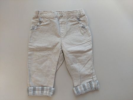 Baumwollhose mit Leinen, Grösse 68