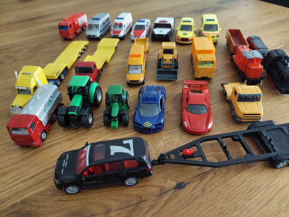 grosse-gemischte-siku-sammlung-autos-traktoren-usw-gebraucht-in