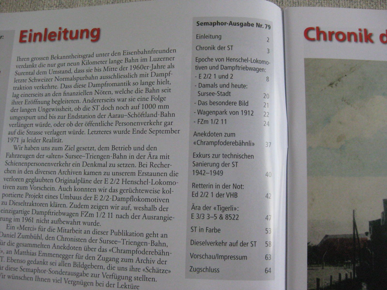 Bücher: Semaphor Herbst 2023 - Sursee-Triengen-Bahn – Gebraucht aus Malters von Marosko 1