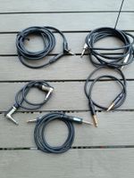 5 Instrumentenkabel  Set 2 diverse Längen gebraucht