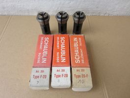 Schaublin F20 Spannzangen neu Art. 201 ø 7, 8 und 10 mm