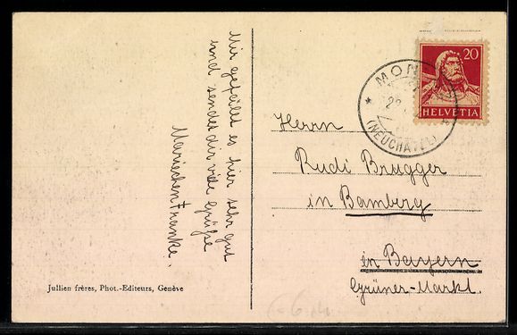Cartoline postali: AK Neuchatel, Vue générale – Usato da Berlin venduto da bartko-reher 1
