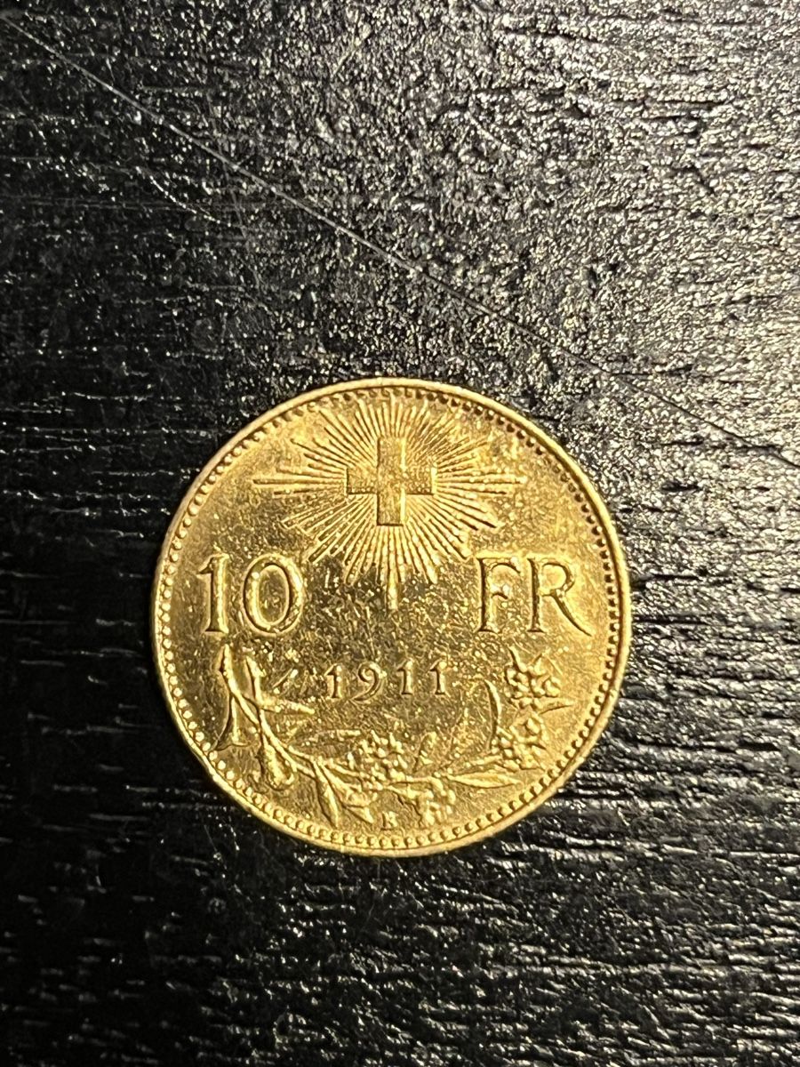 Toutes les monnaies: 10er Goldvreneli Jg. 1911 – D'occasion à Niederscherli par Nates