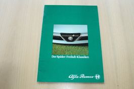 Alfa Romeo Spider 1.6 & 2.0 Prospekt 1983