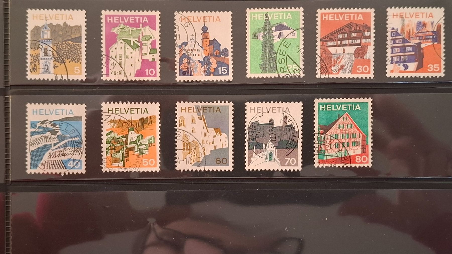 Tutti i francobolli: Serie Landschftsbilder 1973/75 komplett – Usato da Steinmaur venduto da profitec01