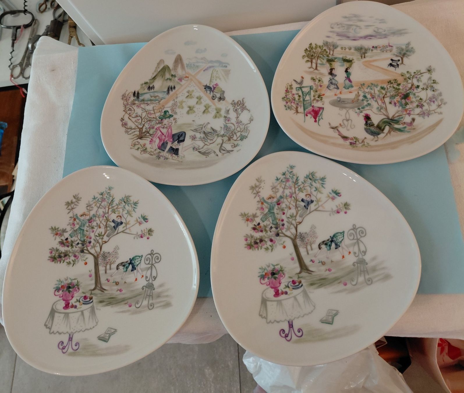 Rosenthal Assiettes: 4 Rosenthal Teller "Bele Bachem" – D'occasion à Zürich par Rosys
