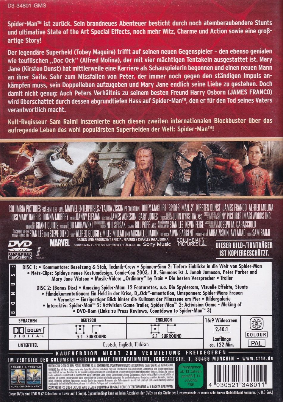 Tutti i DVDs: DVD ab Fr. 1.--, Spider Man 2 – Usato da Lausen venduto da Mondeo10628 1
