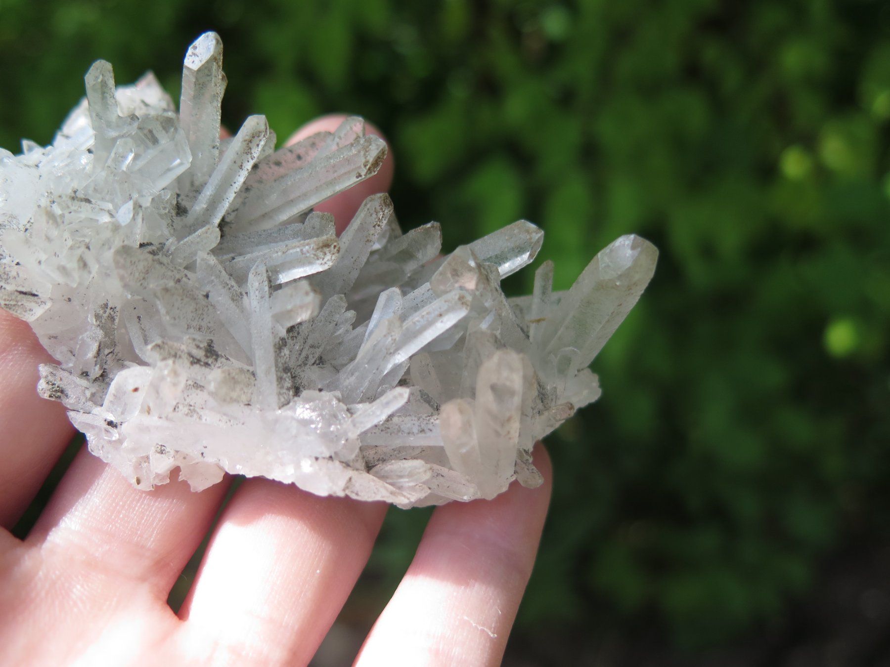 Minerali & Pietre curative: Bergkristall mit Chlorit von Mexico – Usato da Schaffhausen venduto da Yamakana51L8736OQ8 3