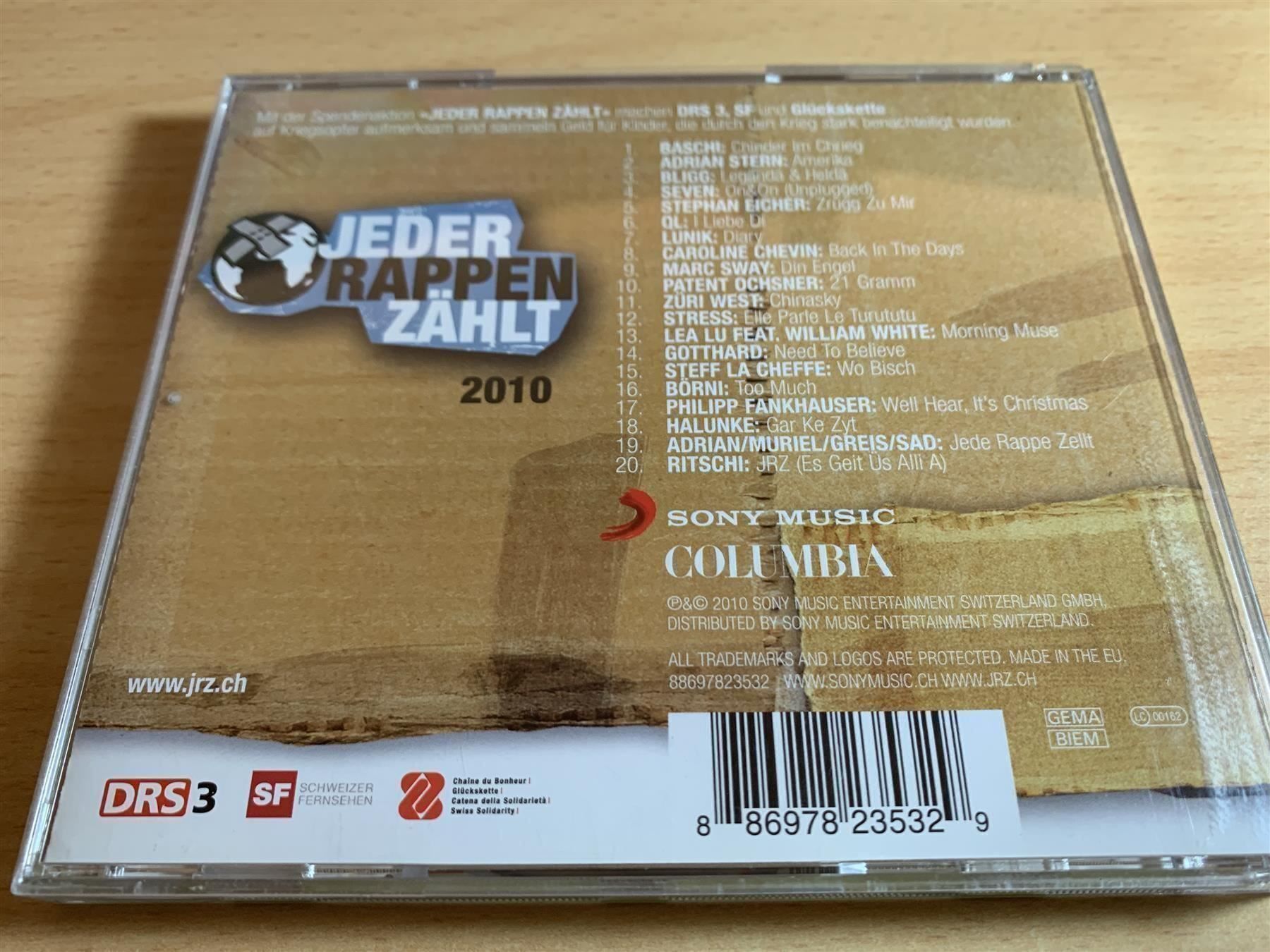 CD: JEDER RAPPEN ZÄHLT 2010 – Usato da Rikon im Tösstal venduto da Alpenmutz 1