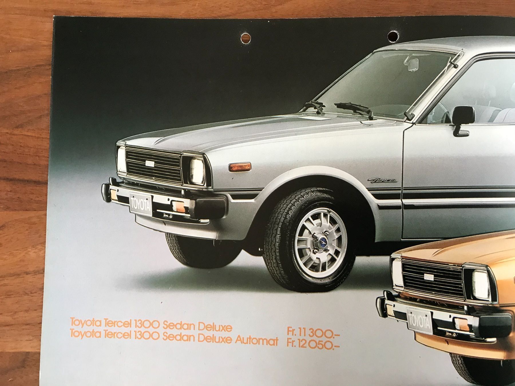 Toyota Automobili: Toyota Tercel Prospekt selten rar – Usato da Balterswil venduto da Jeko1967 1
