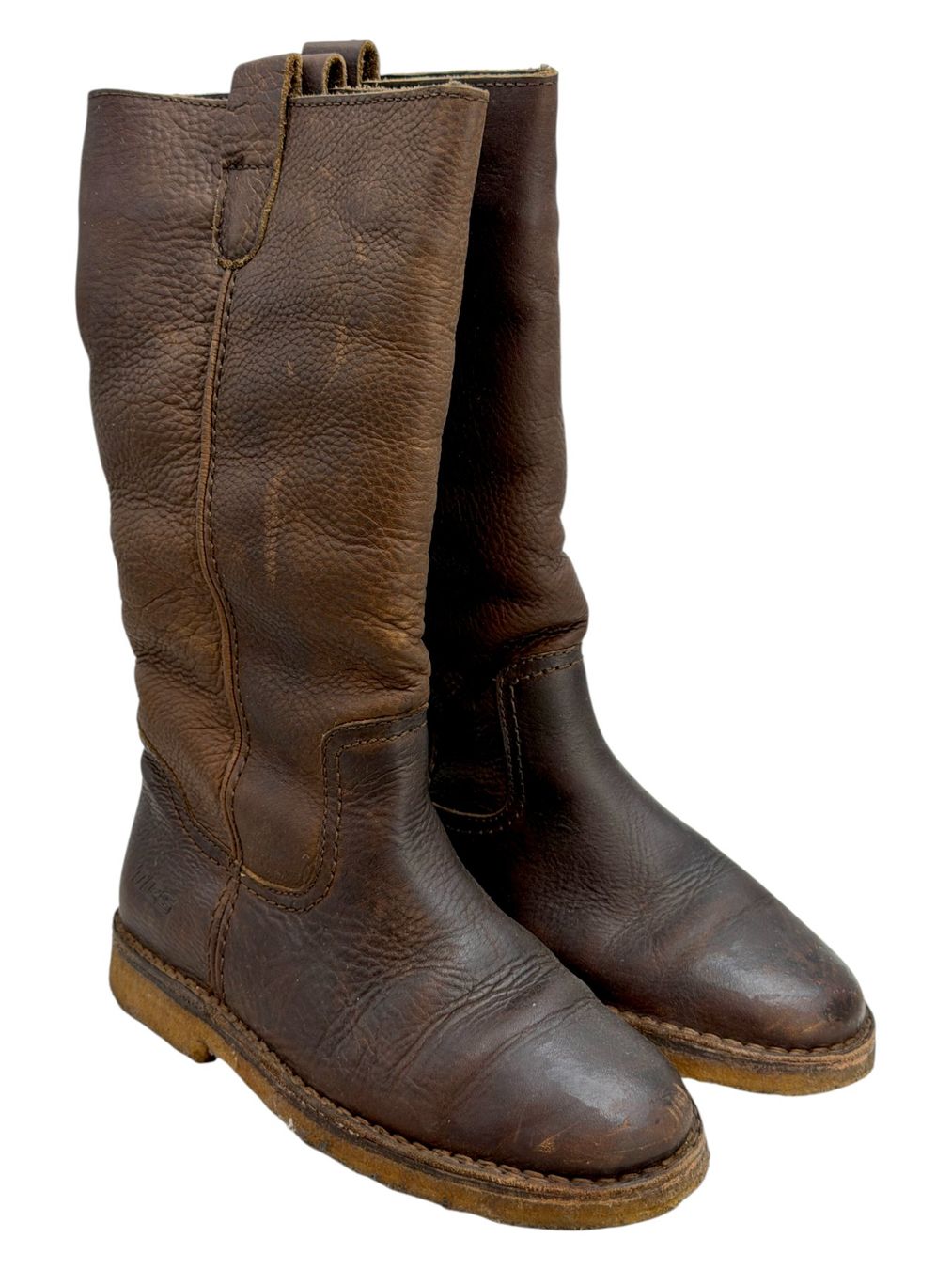 TBS Damenschuhe: Bottes TBS fourrées en cuir marron. Pointure 39 – Gebraucht aus Cossonay-Ville von PatineDuTemps
