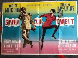 Original altes Kinoplakat Robert Mitchum / Shirley MacL 1962