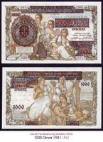 1000 Dinar 1941 WW2 UNZ