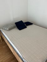 Bettgestell Kiefer inkl. Lattenrost, Matratze und Schoner