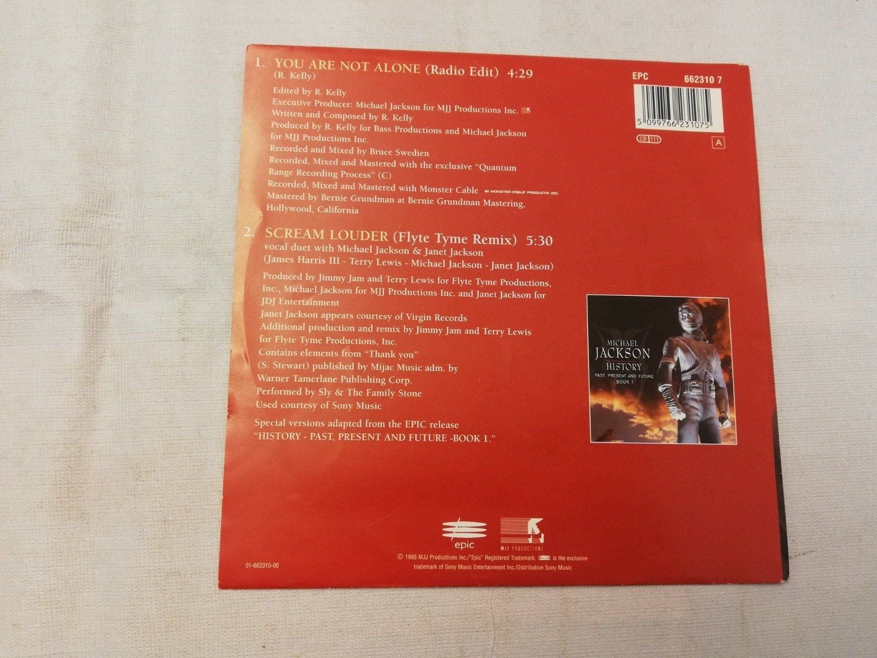 Schallplatten: MICHAEL JACKSON - YOU ARE NOT ALONE (SINGLES 7") – Gebraucht aus Bern von Vinylsound.ch 1