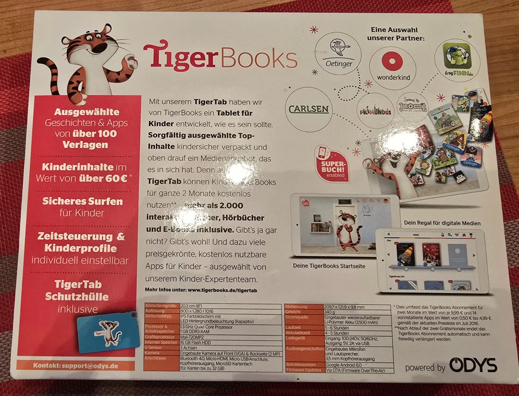 Tablet PC: Kindertablet TigerTab – Usato da Oeschgen venduto da schnemo77 2