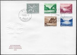 1956 FDC illust. BERN ET-o AUSGABETAG tadellos selten ab 1.-