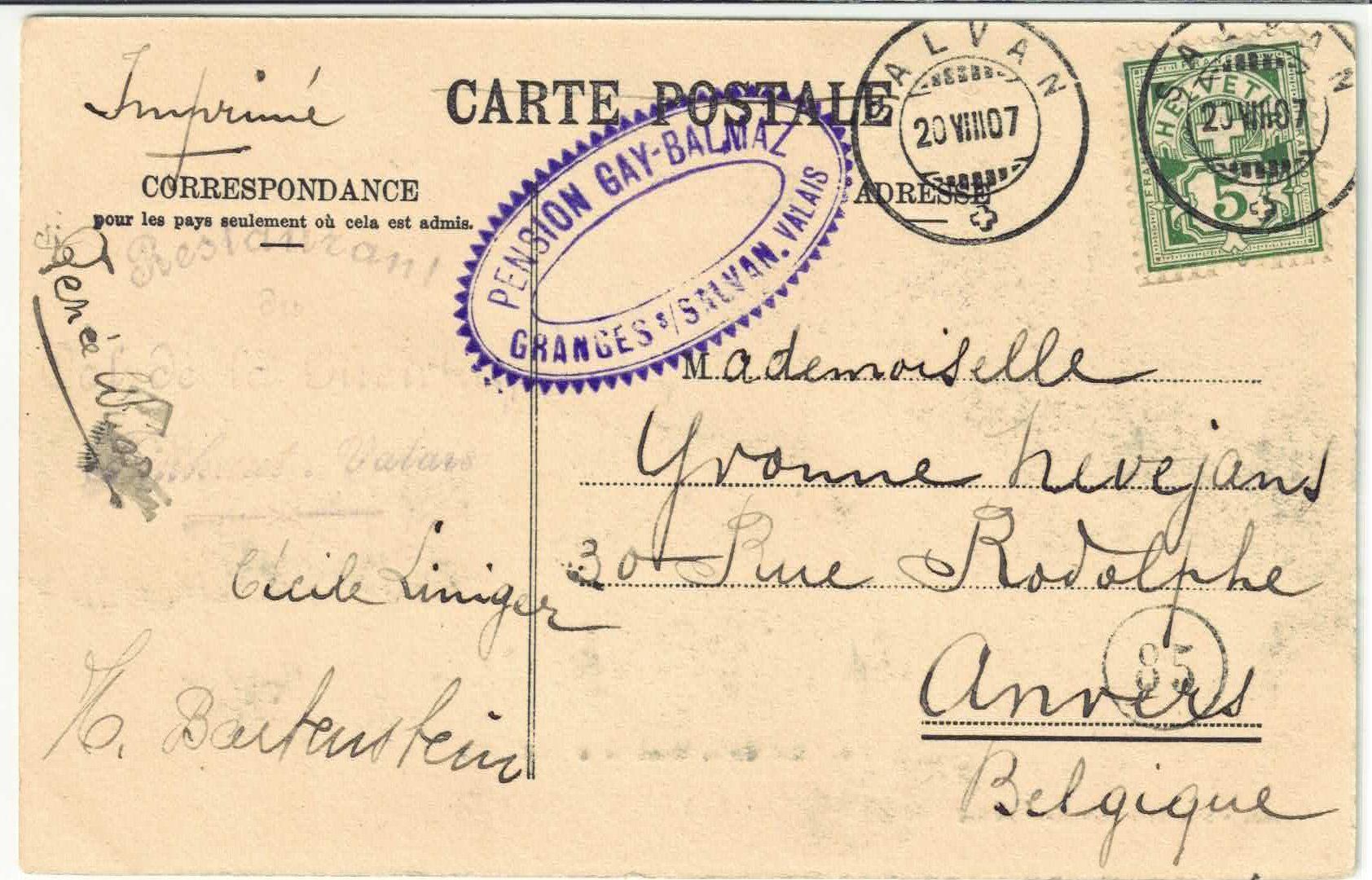 Cartoline postali: Col de la Gueulaz et le Sigeur - animee – Usato da Ettingen venduto da Kartenplanet 1